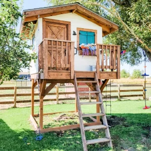 Custom outdoor playhouse